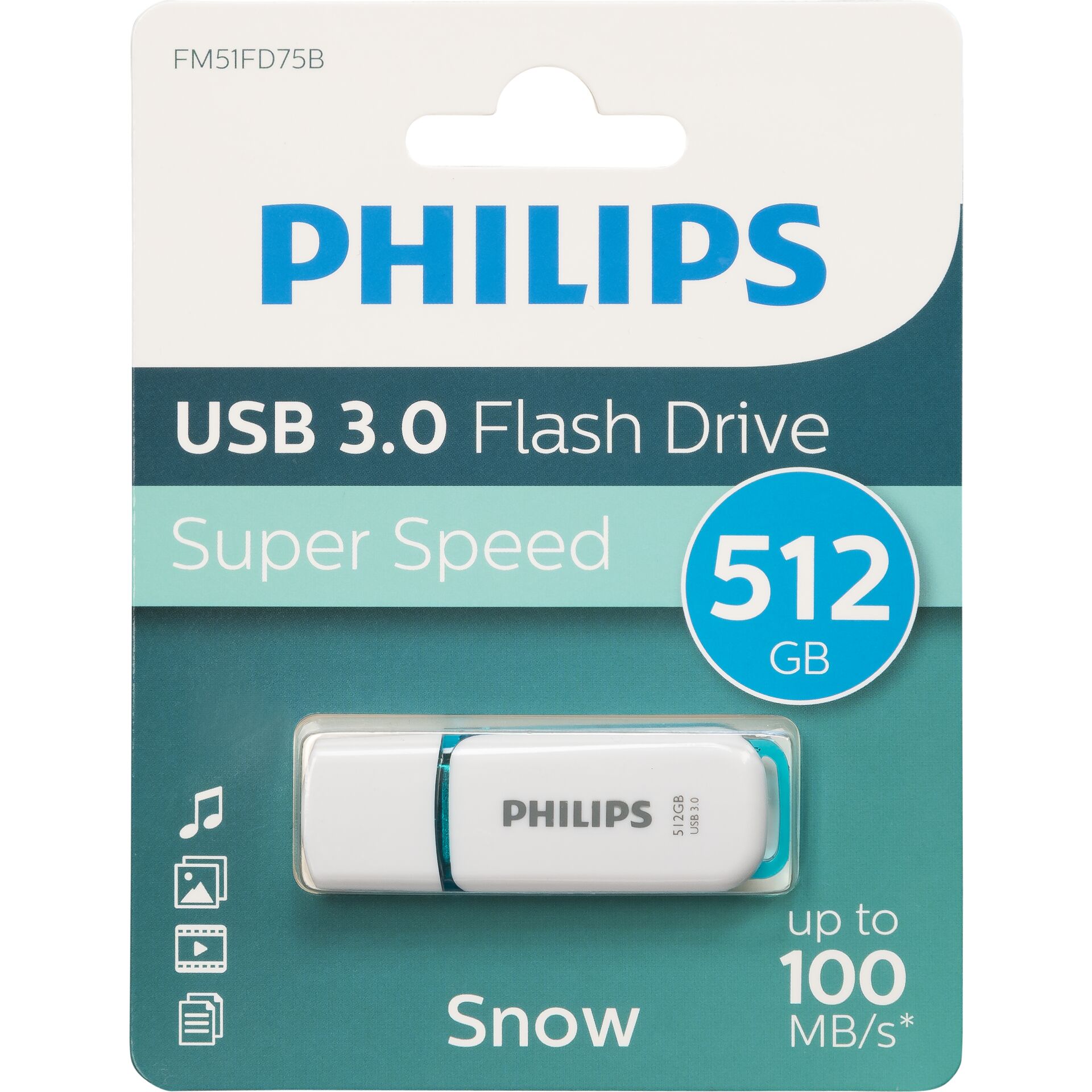 Philips Snow Edition 512GB USB 3.0 Spring Green