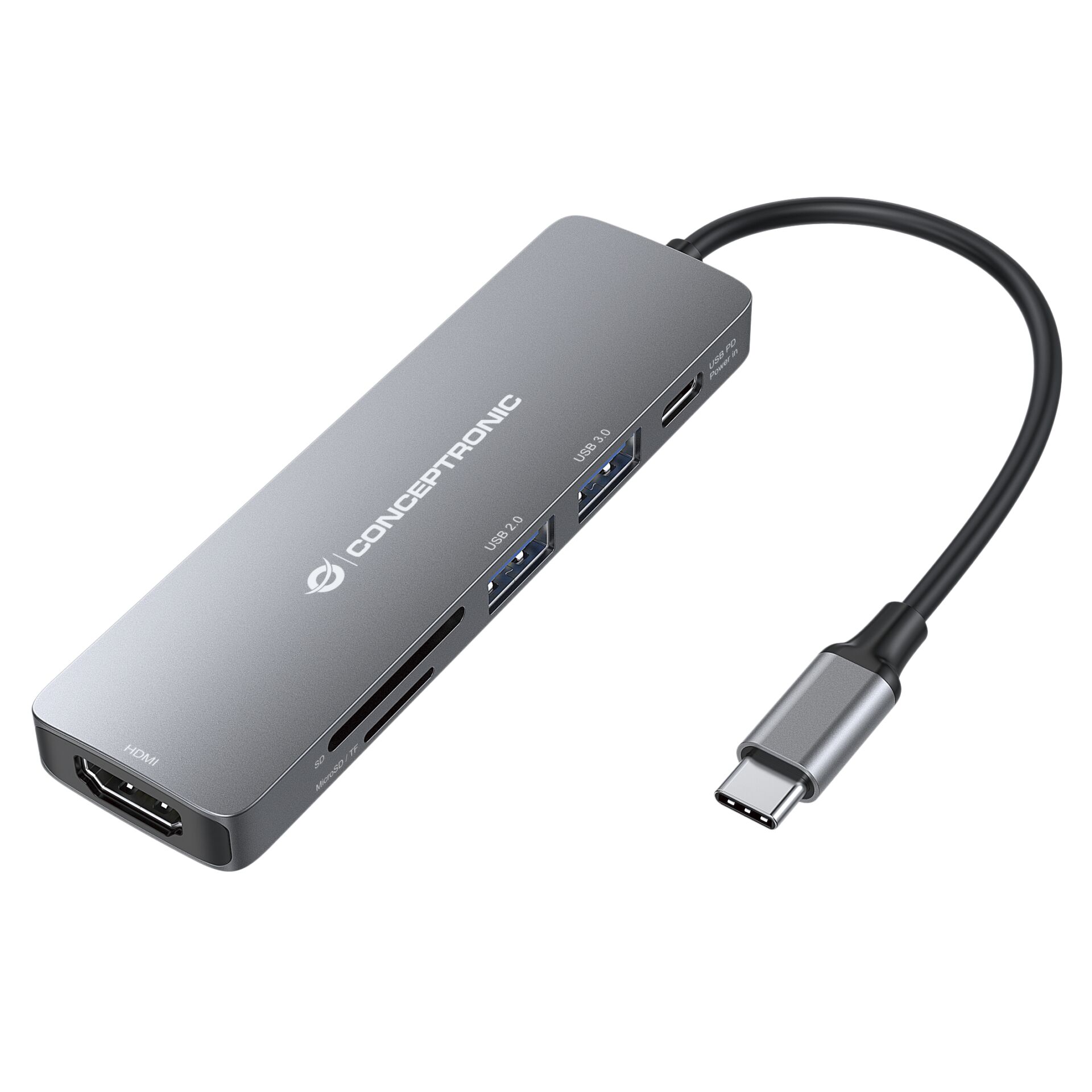 Conceptronic 6 in 1 USB-C Adapter