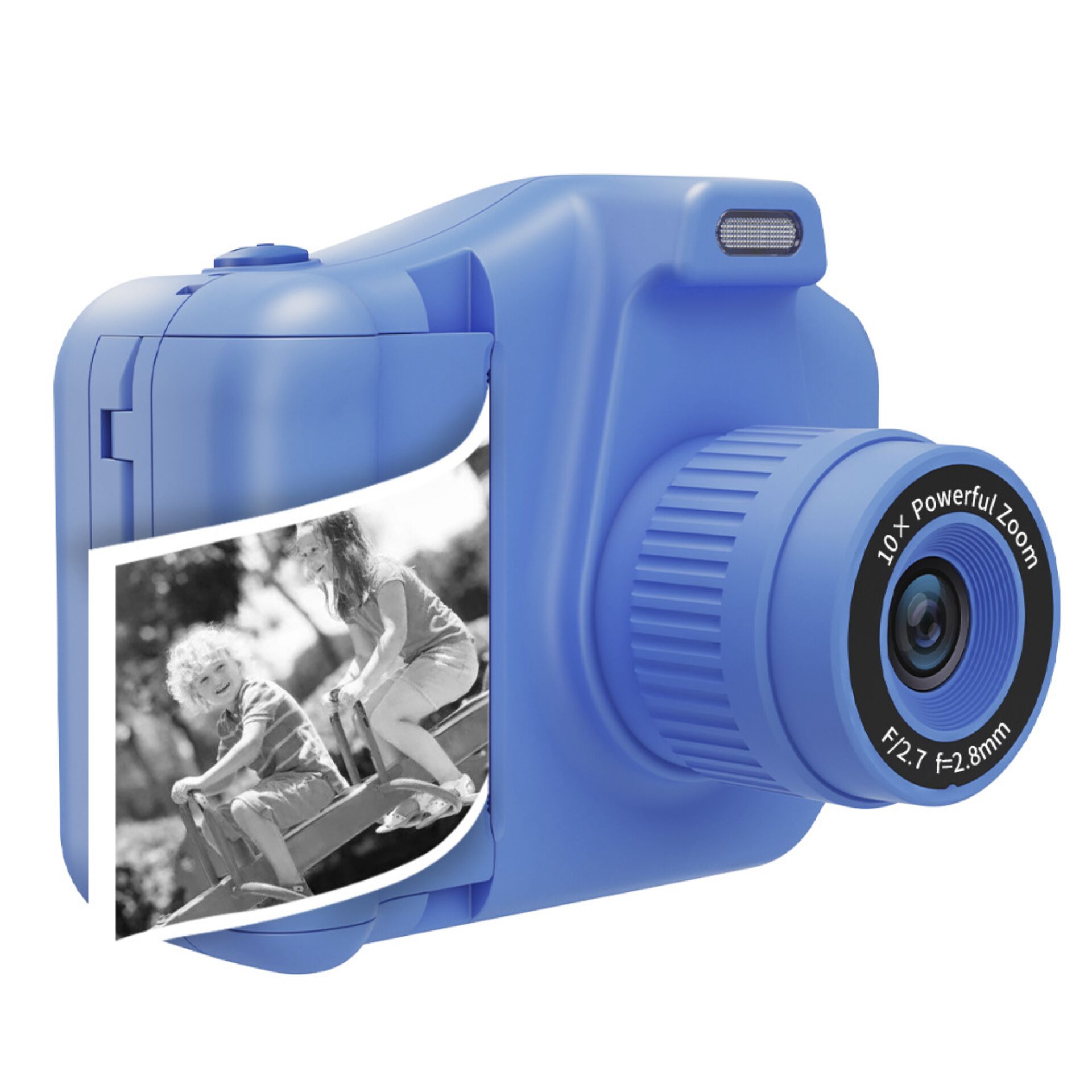 Denver KPC-1370 kids camera Blue with printer